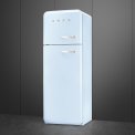 Smeg FAB30LPB5 linksdraaiende retro koelkast - pastel blauw