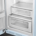 Smeg FAB30LPB5 linksdraaiende retro koelkast - pastel blauw
