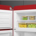 Smeg FAB30LRD5 retro jaren 50 koelkast - rood - linksdraaiend