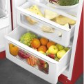 Smeg FAB30LRD5 retro jaren 50 koelkast - rood - linksdraaiend