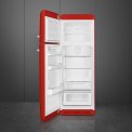 Smeg FAB30LRD5 linksdraaiende retro koelkast - rood