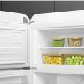 Smeg FAB30LWH5 retro jaren 50 koelkast - linksdraaiend - wit