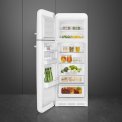 Smeg FAB30LWH5 retro jaren 50 koelkast - linksdraaiend - wit