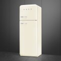 Smeg FAB30RCR5 rechtsdraaiende retro koelkast - creme