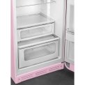 Smeg FAB30RPK5 rechtsdraaiende retro koelkast - roze