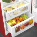 Smeg FAB30RRD5 retro jaren 50 koelkast - rood - rechtsdraaiend