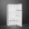 Smeg FAB30RSV5 rechtsdraaiende retro koelkast - zilver metallic