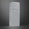 Smeg FAB30RSV5 rechtsdraaiende retro koelkast - zilver metallic