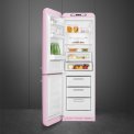 Smeg FAB32LPK5 retro jaren 50 koelkast roze - linksdraaiend