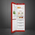Smeg FAB32LRD5 retro jaren 50 koelkast - rood - linksdraaiend