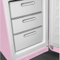 Smeg FAB32RPK5 retro jaren 50 koelkast roze - rechtsdraaiend