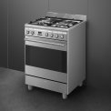 Smeg SNLK61MX9 gas fornuis - roestvrijstaal - 60 cm. breed