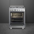 Smeg SNLK61MX9 gas fornuis - roestvrijstaal - 60 cm. breed