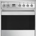 Smeg SNLK61MX9 gas fornuis - roestvrijstaal - 60 cm. breed