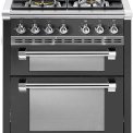 Steel AQ7SF-4 Ascot gas fornuis met combi-stoomoven - 70 cm breed