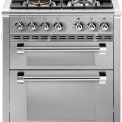 Steel AQ7SF-4 Ascot gas fornuis met combi-stoomoven - 70 cm breed