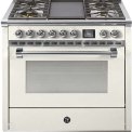 Steel AQ9S-4B Ascot gasfornuis - combi-stoomoven - met grill-top bakplaat