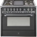 Steel AQ9S-4B Ascot gasfornuis - combi-stoomoven - met grill-top bakplaat