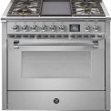 Steel AQ9S-4B Ascot gasfornuis - combi-stoomoven - met grill-top bakplaat