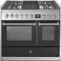 Steel GQ10SF-4B fornuis met combi-stoomoven en grill top - 100 cm breed