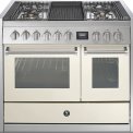 Steel GQ10SF-4B fornuis met combi-stoomoven en grill top - 100 cm breed