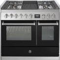 Steel GQ10SF-4B fornuis met combi-stoomoven en grill top - 100 cm breed