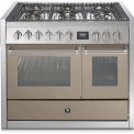 Steel GQ10SF-4M fornuis met combi-stoomoven en mega wok - 100 cm breed