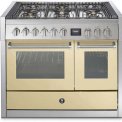 Steel GQ10SF-4M fornuis met combi-stoomoven en mega wok - 100 cm breed