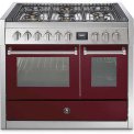 Steel GQ10SF-4M fornuis met combi-stoomoven en mega wok - 100 cm breed