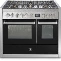 Steel GQ10SF-4M fornuis met combi-stoomoven en mega wok - 100 cm breed