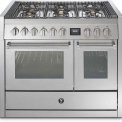 Steel GQ10SF-4M fornuis met combi-stoomoven en mega wok - 100 cm breed