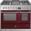 Steel GQ10SF-4T fornuis met combi-stoomoven en frytop - 100 cm breed