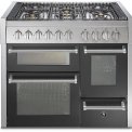 Steel GQ10SFF-6W fornuis met 3 ovens - 100 cm. breed - Genesi