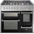 Steel GQ10SFF-6W fornuis met 3 ovens - 100 cm. breed - Genesi