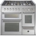 Steel GQ10SFF-6W fornuis met 3 ovens - 100 cm. breed - Genesi