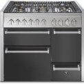 Steel GQ10SFF-D-4M fornuis met combi-stoomoven - Genesi - 100 cm. breed