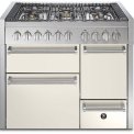 Steel GQ10SFF-D-4M fornuis met combi-stoomoven - Genesi - 100 cm. breed