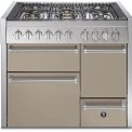 Steel GQ10SFF-D-4M fornuis met combi-stoomoven - Genesi - 100 cm. breed