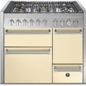 Steel GQ10SFF-D-4M fornuis met combi-stoomoven - Genesi - 100 cm. breed