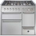 Steel GQ10SFF-D-4M fornuis met combi-stoomoven - Genesi - 100 cm. breed