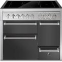 Steel GQ10SFF-D-5FI fornuis met combi-stoomoven - Genesi - 100 cm. breed