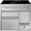 Steel GQ10SFF-D-5FI fornuis met combi-stoomoven - Genesi - 100 cm. breed