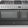 Steel GQ12SF-4BM rvs fornuis met combi-stoomoven - 120 cm breed