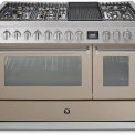 Steel GQ12SF-4BM rvs fornuis met combi-stoomoven - 120 cm breed