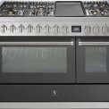 Steel GQ12SF-4TM rvs fornuis met combi-stoomoven - 120 cm breed