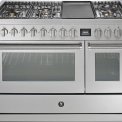 Steel GQ12SF-4TM rvs fornuis met combi-stoomoven - 120 cm breed