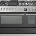 Steel GQ12SF-6B rvs fornuis met combi-stoomoven - 120 cm breed