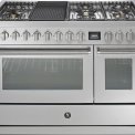 Steel GQ12SF-6B rvs fornuis met combi-stoomoven - 120 cm breed