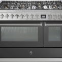 Steel GQ12SF-6M rvs fornuis met combi-stoomoven - 120 cm breed