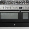 Steel GQ12SF-6M rvs fornuis met combi-stoomoven - 120 cm breed